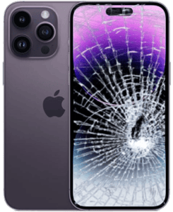 iPhone 15 cracked display - screen replacement